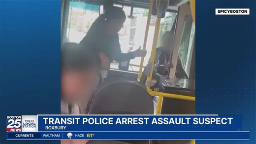 Police arrest Boston commuter who shoved elderly woman off MBTA bus in alarming video