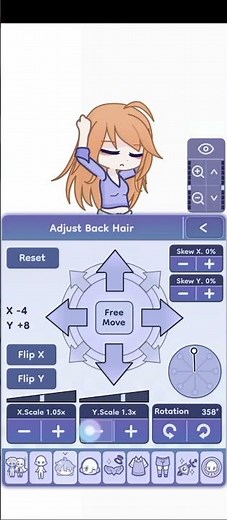 part 2 of how you can make a ponytail animation in gacha life 2