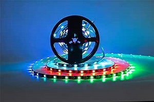 WS2812B LED Strip Individual Addressable Light 30Pixels/m SMD 5050 RGB Pixel Strip DC5V (16.4FT 150LEDS Waterproof IP65, Black PCB)