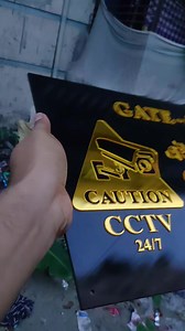 CCTV camera Sign name plate | Door Nameplate | Facebook