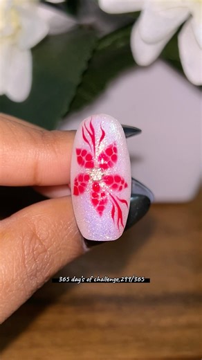 Viral blooming flower | Full tutorial | Day 299/365 #nailart #nailextension