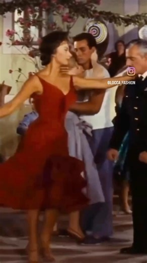 Liz Lange on Instagram: "Sophia Loren (and Vittorio de Sicco) in “Scandal in Sorrento.” 1955. Sophia Loren didn’t figure prominently into my childhood in fact it’s unclear if I even knew who she was. But as an adult I find her to be one of the most beautiful women to ever walk the planet. Watching her dance in that beautiful red dress is positively mesmerizing and just what I needed this morning. And this is where if I were writing like an instagrammer I’d say “dancing into the weekend like Soph