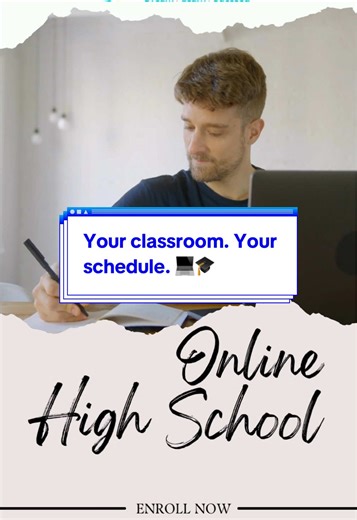 Your classroom. Your schedule. Your diploma. 🏡📚 Start your online high school journey with USCI, and get one step closer to earning your diploma. #USCareerInstitute #OnlineHighSchool #FinishHighSchool #LearnAtHome #HomeschoolCurriculum