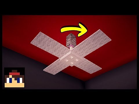 ✔ Minecraft PE: How To Make A Working Ceiling Fan | No Mods Or Addons!