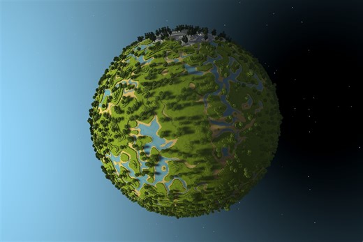 Minecraft but the world is spherical