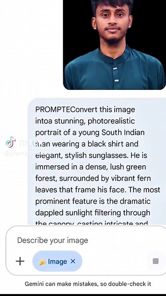 Crear un retrato realista de un joven del sur de India