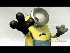 Despicable Minion Glass Logo Reveal
