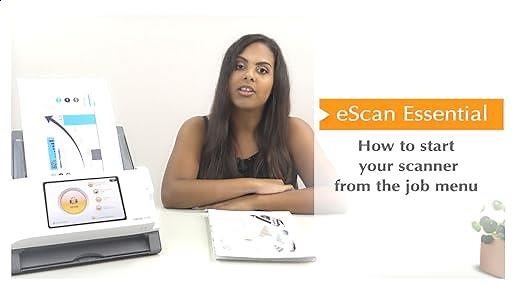 Plustek eScan Essential-How to start up from the job menu