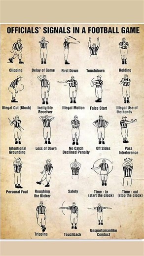 Referee Signals in American Football During Super Bowl