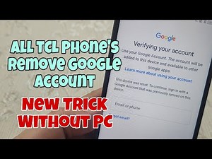 All TCL Phone's, Remove Google Account, Bypass FRP. New Method, Without PC.