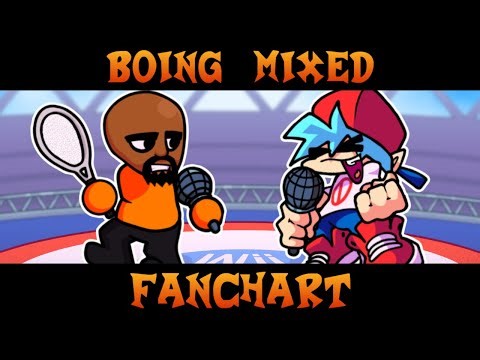 FNF TREAD LIGHTLY BOING MIXED FANCHART | EPILEPSY WARNING!