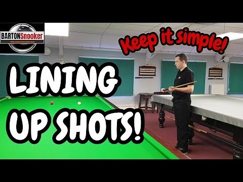 Snooker Coaching Lesson - Aiming & Lining Up Shots - Lesson