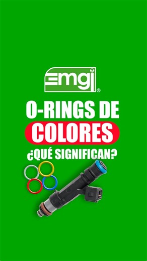 💡 ¿Sabías que los O-rings de los inyectores vienen en diferentes colores por una razón? Cada color indica el material y la resistencia del anillo según su función: algunos soportan mejor el calor, otros los combustibles o aceites. Usar el O-ring correcto evita fugas, mantiene la presión del combustible y mejora el rendimiento del motor. 🔧 Detalles pequeños que hacen una gran diferencia. #emgispa #orings #inyectores #mantenimientoautomotriz #repuestosdecalidad #rendimientomotor #autoschile | Em
