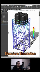 Structure Simulation #simulation #solidworks #beam #structure #finite | Arm3D CADCreator