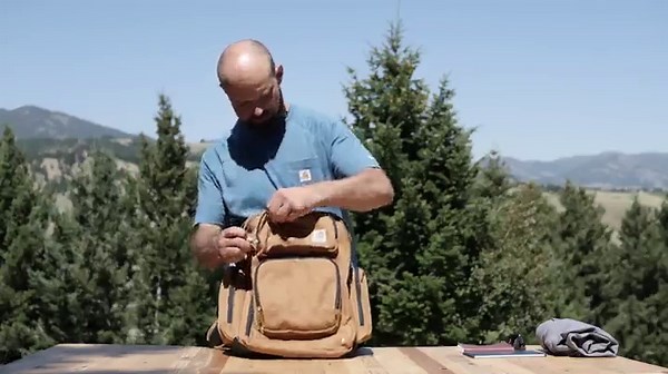 Carhartt Legacy Deluxe Work Backpack with 17-Inch Laptop Compartment, Black