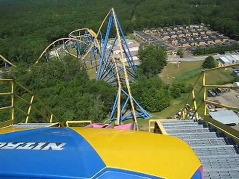Nitro Front Row on-ride POV Six Flags Great Adventure