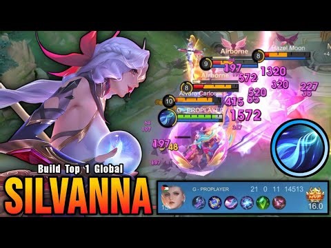 100% UNSTOPPABLE!! 21 Kills Silvanna Monster EXP Laner - Build Top 1 Global Silvanna ~ MLBB