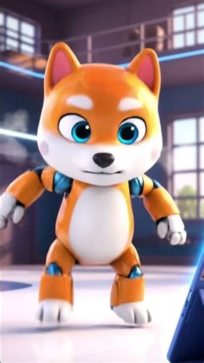 Cute 3D Robot Dog Learns to Dance | #funny #shorts #shortfeed