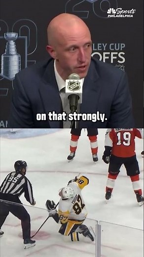 Penguins' head coach Dan Muse didn't agree with the embellishment call on Sidney Crosby