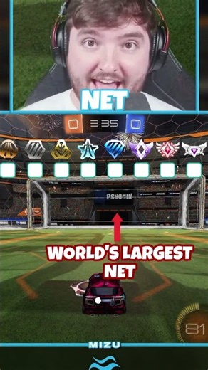 Largest NET in #RocketLeague 😲