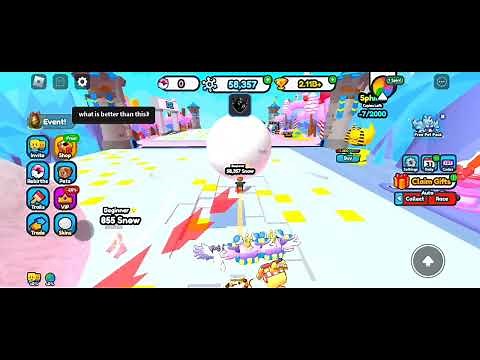 Grow Snowball Race| Script : Inf Money, Free Pets & More | Use Before Patch!