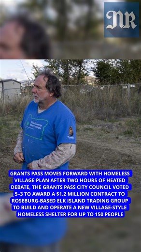 GRANTS PASS — It took more than two hours of discussion, including several caustic comments from city councilors and pleas for help from residents, but Grants Pass moved forward Wednesday with plans for a large village for the homeless, and selected Roseburg-based Elk Island Trading Group to oversee it. The decision comes with a nearly $1.2 million grant from the city, and a host of requirements and deadlines Elk Island must meet. Those include purchasing a site, building housing and infrastruct