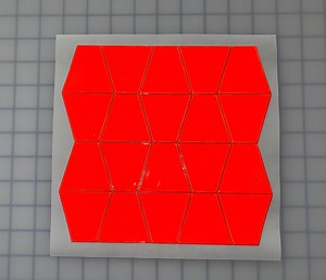 Oralite Reflective 2" Fluorescent Red Orange Hot Dots 20 Trapezoids Air Backed Prismatic PVC (ultra Bright) Wet Reflective Orafol Reflexite - Etsy Australia
