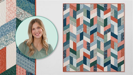 Rhombus Herringbone Quilt