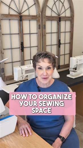 Valerie Hayes on Instagram: "How to Organize Your Sewing Space ✂️ Struggling with sewing projects that turn outl right? Comment "PATTERN" to get my free checklist for sewing stylish pieces ✅ #sewingroomorganization #sewingtips #sewinghacks #sewingroomsetup"