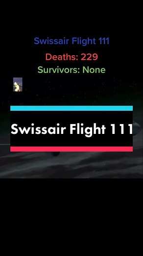 Swissair Flight 111. Rest in peace to the people who died.￼