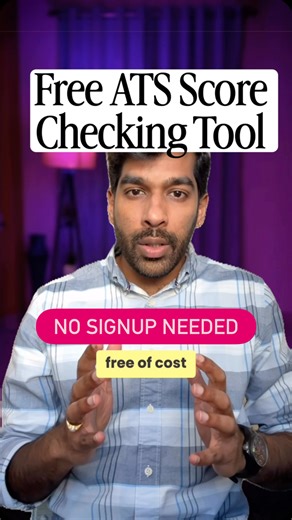 Sriram Arumelli on Instagram: "Save ✅ Share ➡️ This is a FREE ATS SCORE checker. If you want additional features you need to signup. Tool link: https://www.guvi.in/resume-ats-score-checker #atsscore #resume #atsscorecheck #atstemplate #jobsearch [Free ATS Score, ATS score check, Resume score, ATS friendly, ats score, Job search, Job, India, USA, job seekers]"
