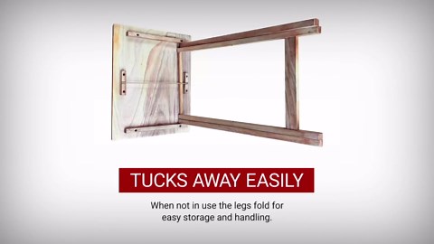 Plastic Development Group Heavy Duty Versatile Compact Folding Portable Table 5 Piece Wood Television TV Tray Set, Natural