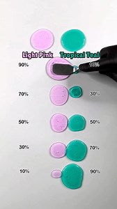 553K views · 4K reactions | light pink + tropical teal  satisfying slime ratio color mixing | Dalton James | Facebook