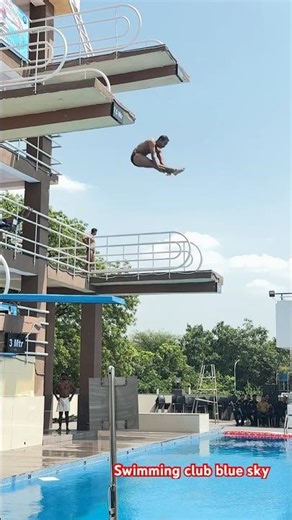 Diving high board # swimming pool # high board dive