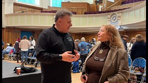 Ken Mikle interviews people at the Prophecy Conference in Ayr, Scotland. What a blessing these conferences are to the people there who have very few pastors in their country teaching them about Bible prophecy. Pray for the church in Scotland. | Jan Markell's Olive Tree Ministries