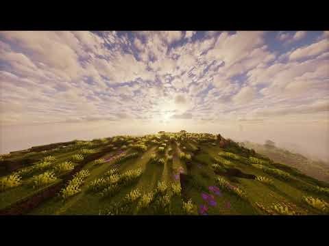 Minecraft Sunset Ambience Peaceful Nature Sounds for Relax, Study & Sleep
