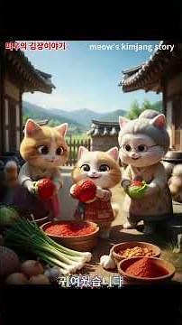 🔥 (SHOCKING) Little Kitten Wears 'Red Gloves' While Making Kimchi?! | Heartwarming Family Story