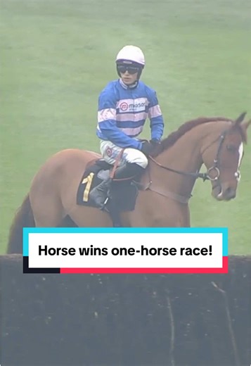 Captain Teague 'Wins' a One-Horse Race at Exeter