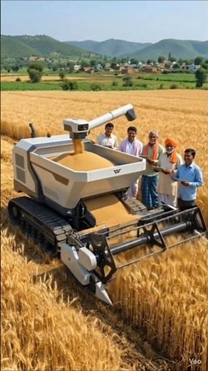 Modern Farming Machine in India | Smart Harvester Technology Changing Agriculture