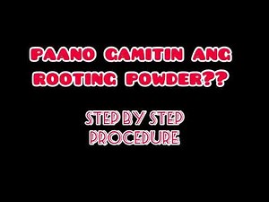Rooting Powder//step by step procedure//Paano gamitin ang rooting powder?? effective ba??