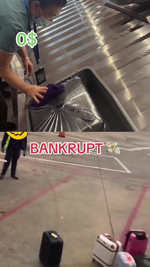 Baggage Handler Causing Damage at the Airport