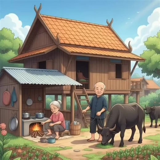 ใช้ชีวิตเรียบง่าย ไม่ต้องไปวุ่นวายกับใคร 👴🏻👵🏻 #happy_story #นิทาน #เล่านิทาน #นิทานก่อนนอน