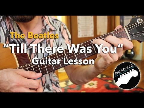 The Beatles "Till There Was You" Rhythm Guitar Lesson Pt.1-2