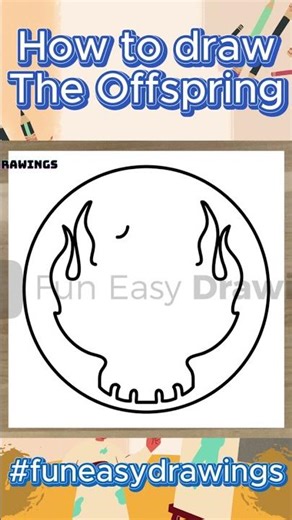 How to Draw The Offspring Logo Easy - Fun Easy Drawings #FunEasyDrawings #logo #theoffspring