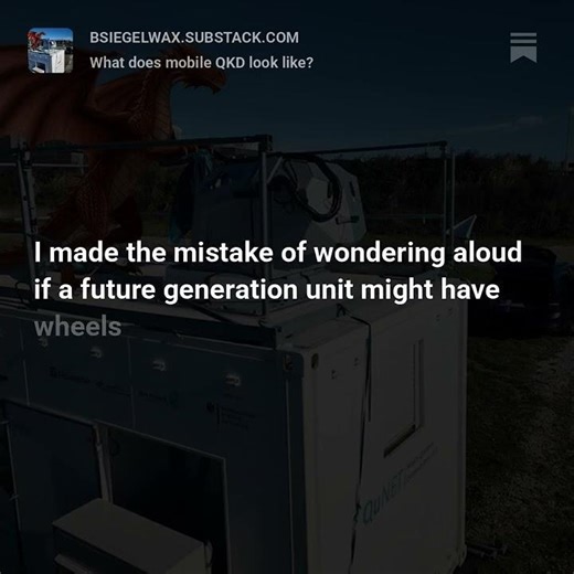 What does mobile QKD look like? "Mobility" comes in varying classes.