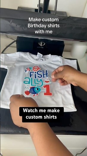 🎣 O-Fishally One Custom Family Birthday Shirts.🐠 Watch Me Make Them!