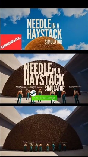 📍Find 1 needle in 5 Mil pieces of hay!🌾 #AD#SHORTS#STEAM#NEEDLEINAHAYSTACK#NAS#STUDIOBITDOT#ORIGINAL