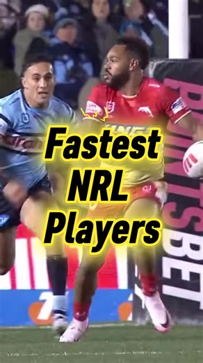 The fastest NRL Players Top 5 fastest NRL Players Who’s your number 1? #nrl #fast #speed #top5 #running