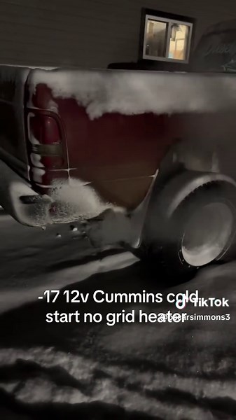 12V Cummins Cold Start Without Grid Heater