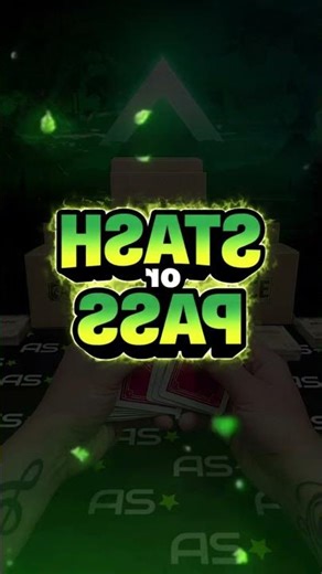 Stash Or Pass Animation for Whatnot & OBS | 9:16 Transparent Overlay (.webm)